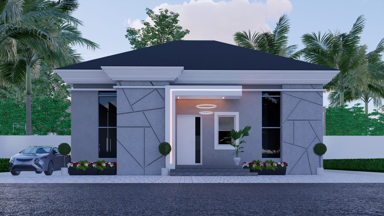 2 Bedroom Fully Detached Bungalow + BQ, Karshi