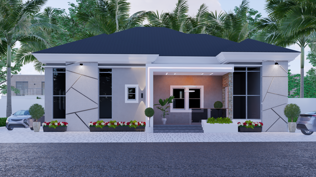 3 Bedroom Fully Detached Bungalow + BQ, Karshi