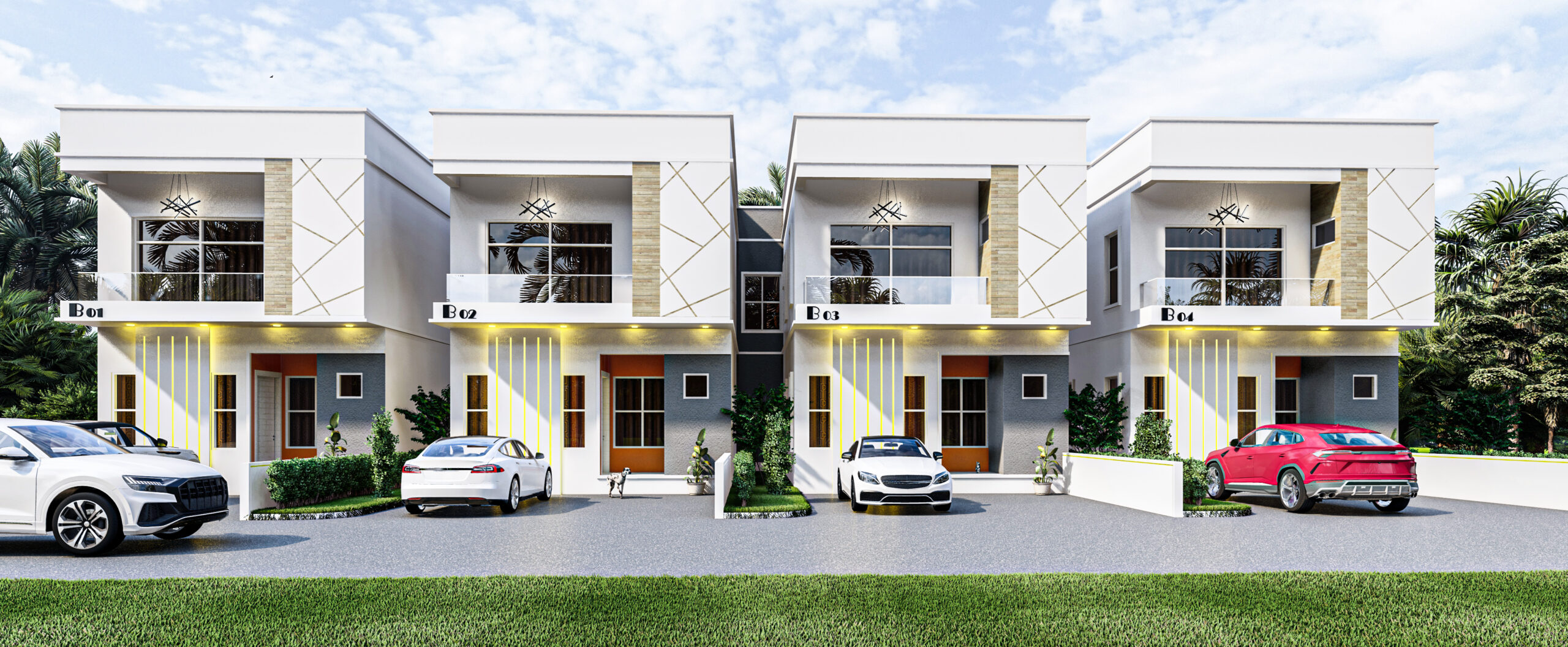 NEZONA ROCKVIEW ESTATE – KARSHI 250SQM | 4-Bedroom Terraced Duplex with Attached BQ